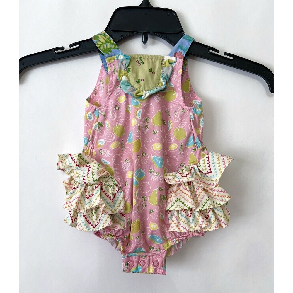 Matilda Jane Ruffle Lemon Bubble One Piece Body Suit 3 months NWOT - Picture 2 of 4